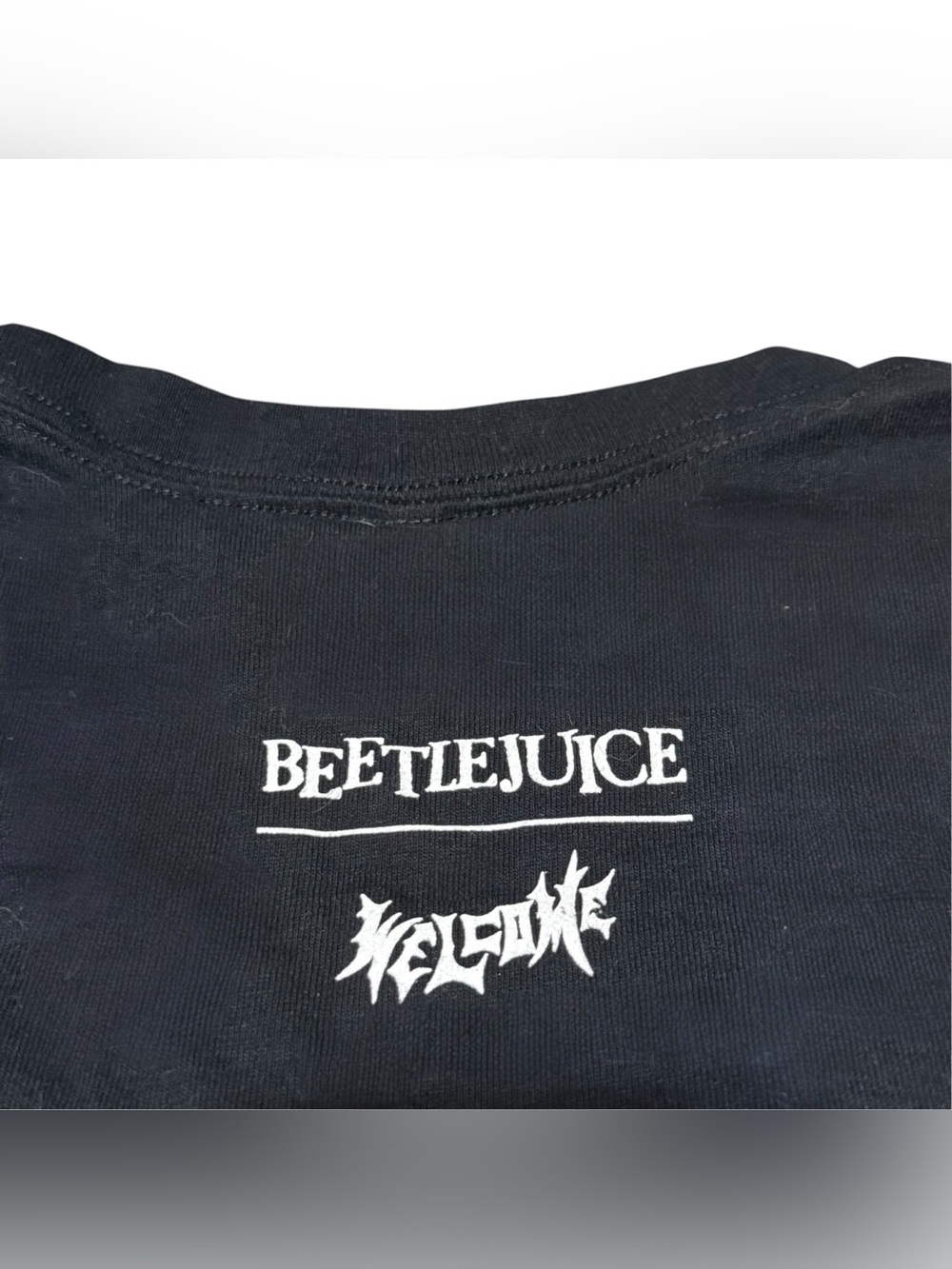 Welcome Skateboards x Beetlejuice T-Shirt Men Size Large Black Lydia Deetz - Picture 6 of 6